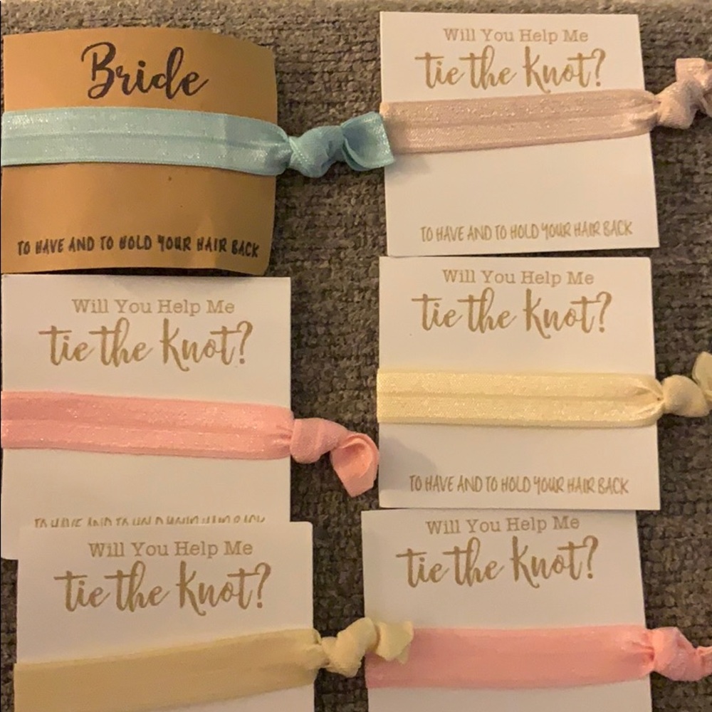 Bachelorette Party/ Hair tie Favors